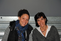 La produttrice colombiana Linithd Aparicio Blackburn con Denisse Yturralde, del supporto organizzativo del Festival